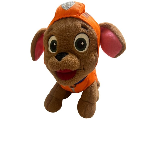 Gund Paw Patrol Plush Dog Zuma Orange Outfit Embroidered Paws Stuffed Animal 9" - Picture 1 of 5